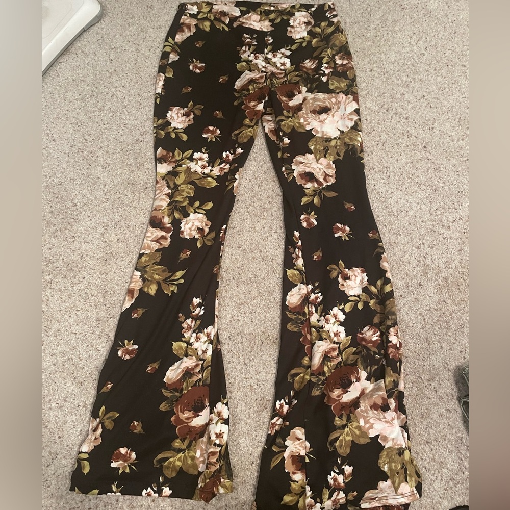 Floral boho pants